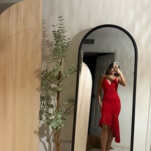 Fashion Nova Red Midi Dress